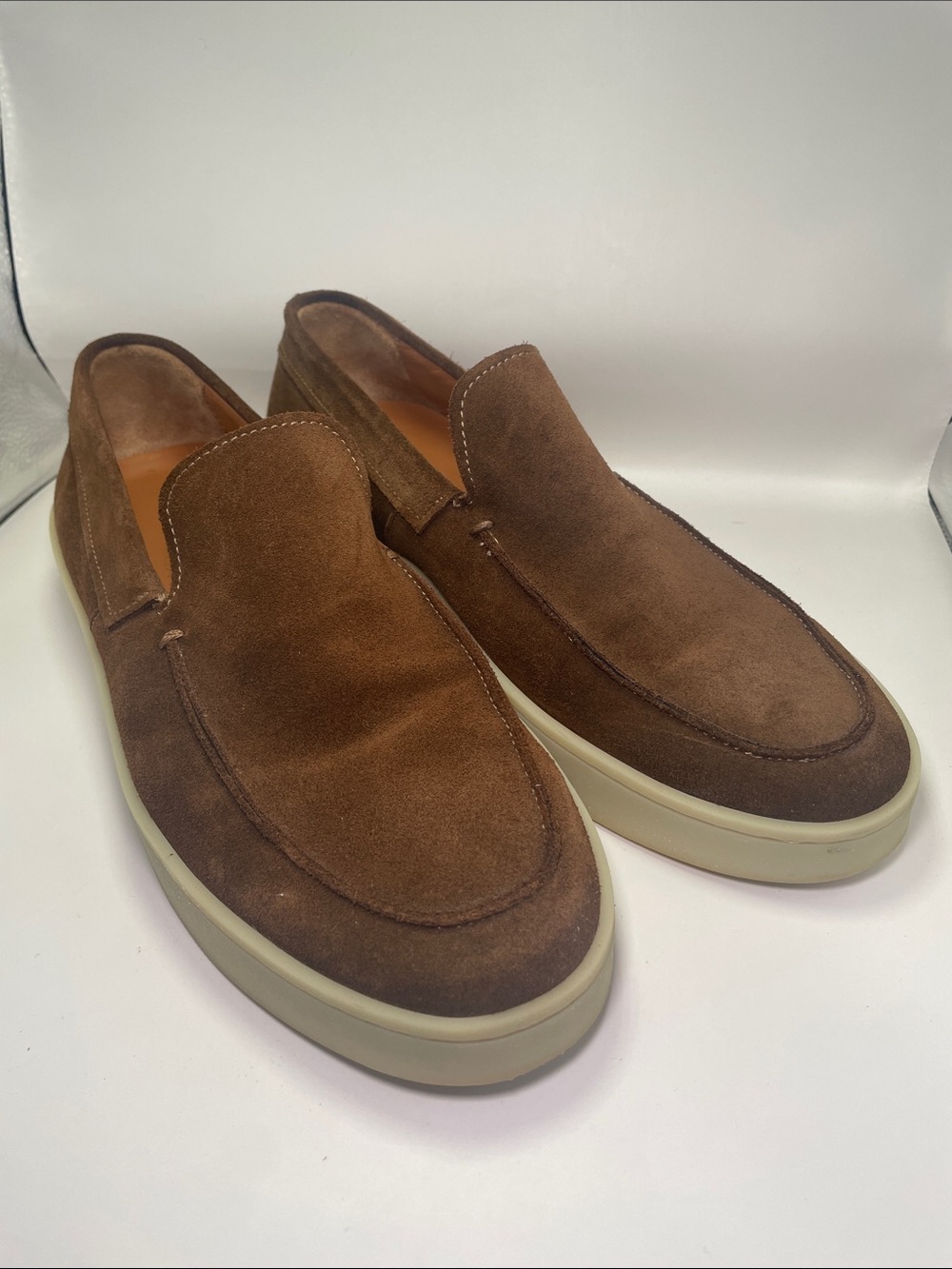 La CANADIENNE Brown Suede Slip-On Men's Casual Loafers 8.5